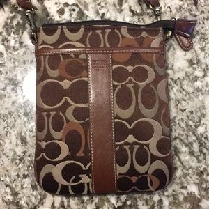 Brown Coach Shoulder Purse